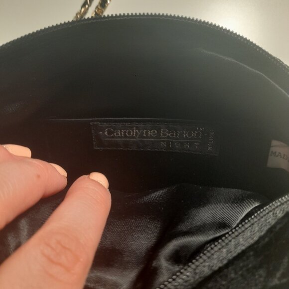 *BOGO FREE* Carolyne Barton Night Vintage Velvet with Gold Accent Chain Purse - Picture 4 of 6